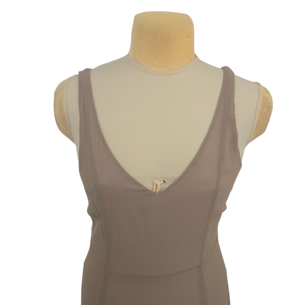 Show Me Your Mumu Jenn Maxi Dress XL Taupe Formal Minimalist Elegant Neutral - Picture 3 of 12